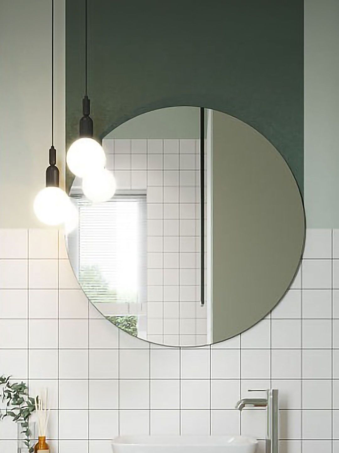 ARYAANSH Round Shaped Glass Wall Mirror-picture-19