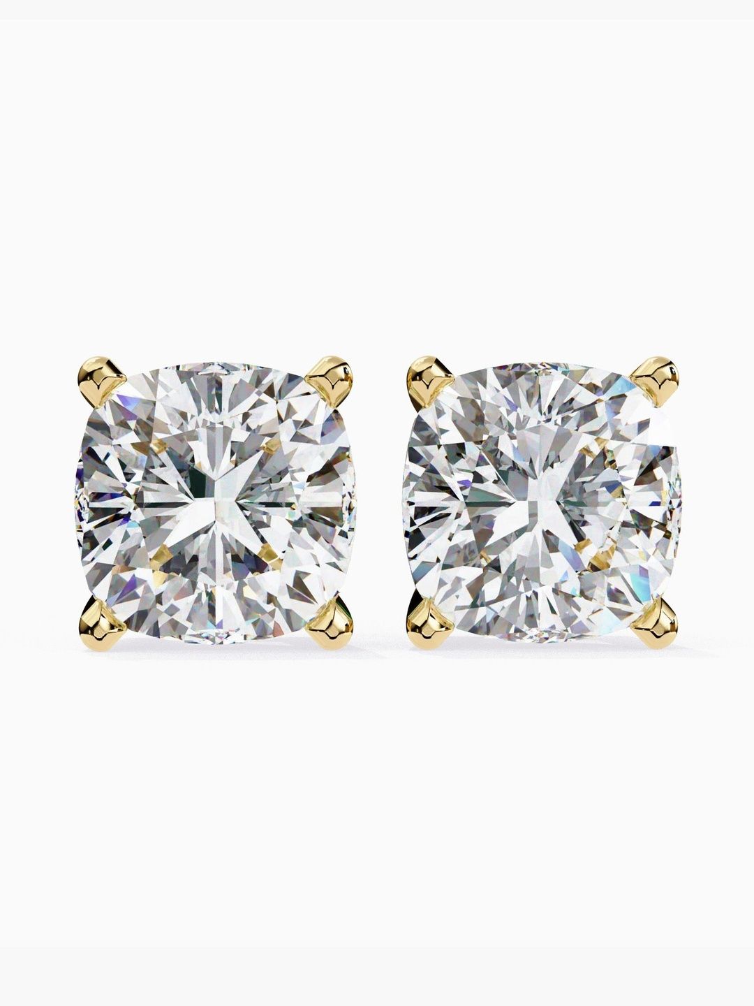 VALANOVA Hallmarked 14Kt Gold Diamond Studded Earrings - 1.46 g-picture-38