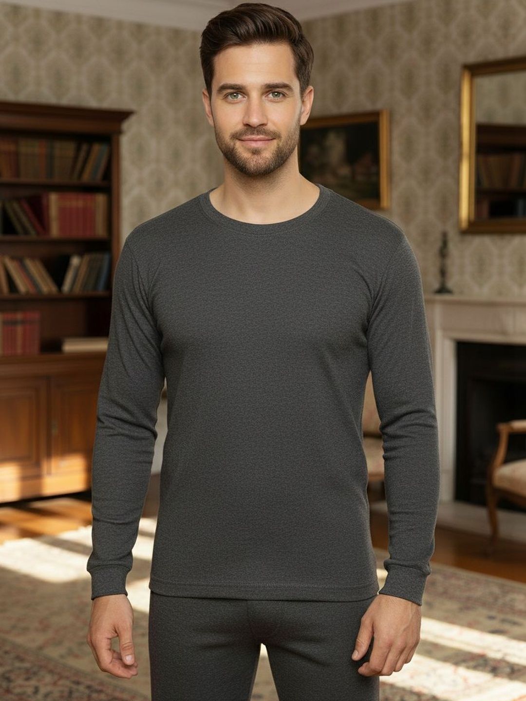 MACK JONNEY Round Neck Thermal Tops-picture-24