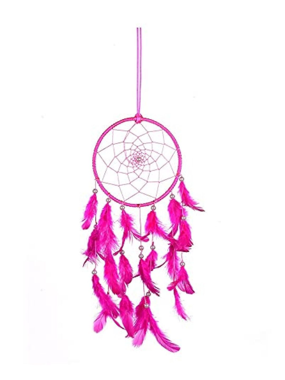 INDIAN ROYALS Wall Mounted Feathers Handmade Dream Catcher - 7 Inch-picture-13
