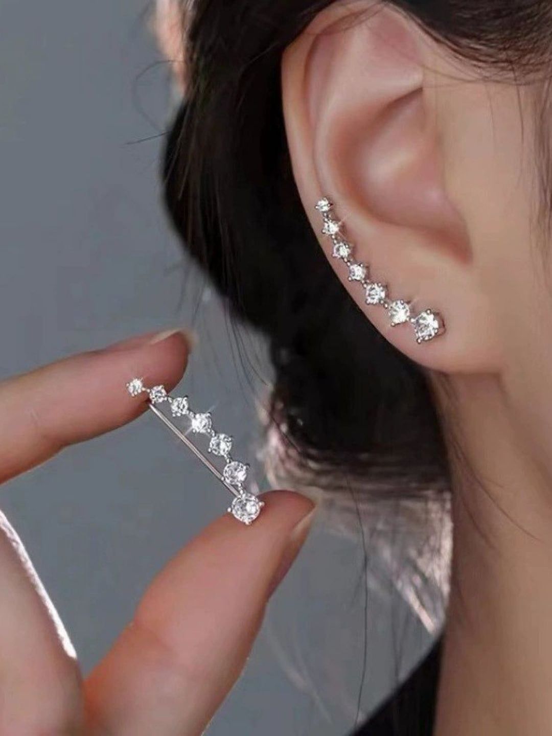 Estailo fashion Contemporary Ear Cuff Earrings-picture-47