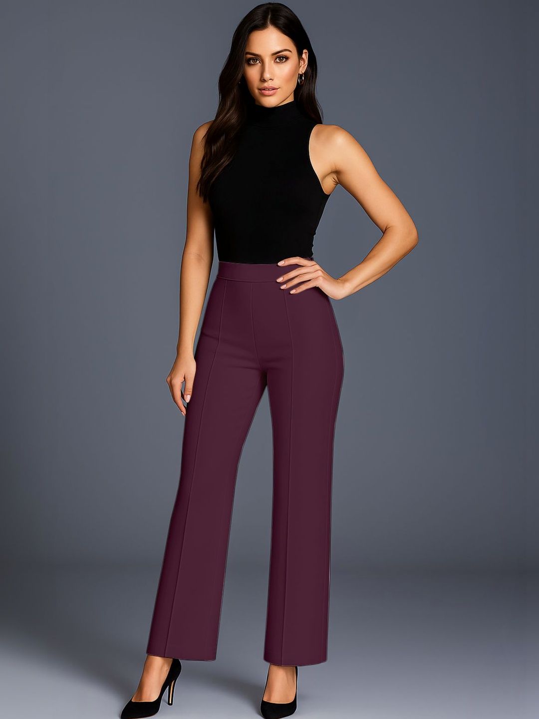 SWADESI STUFF Women Relaxed Easy Wash Cargos Trousers-picture-42