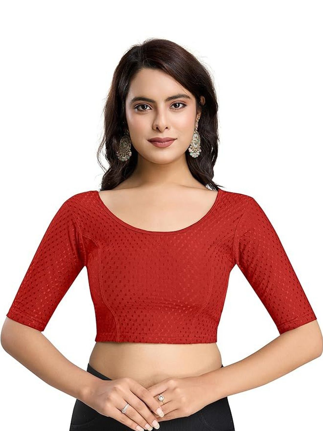 Moda Rapido Woven Design Saree Blouse-image-47
