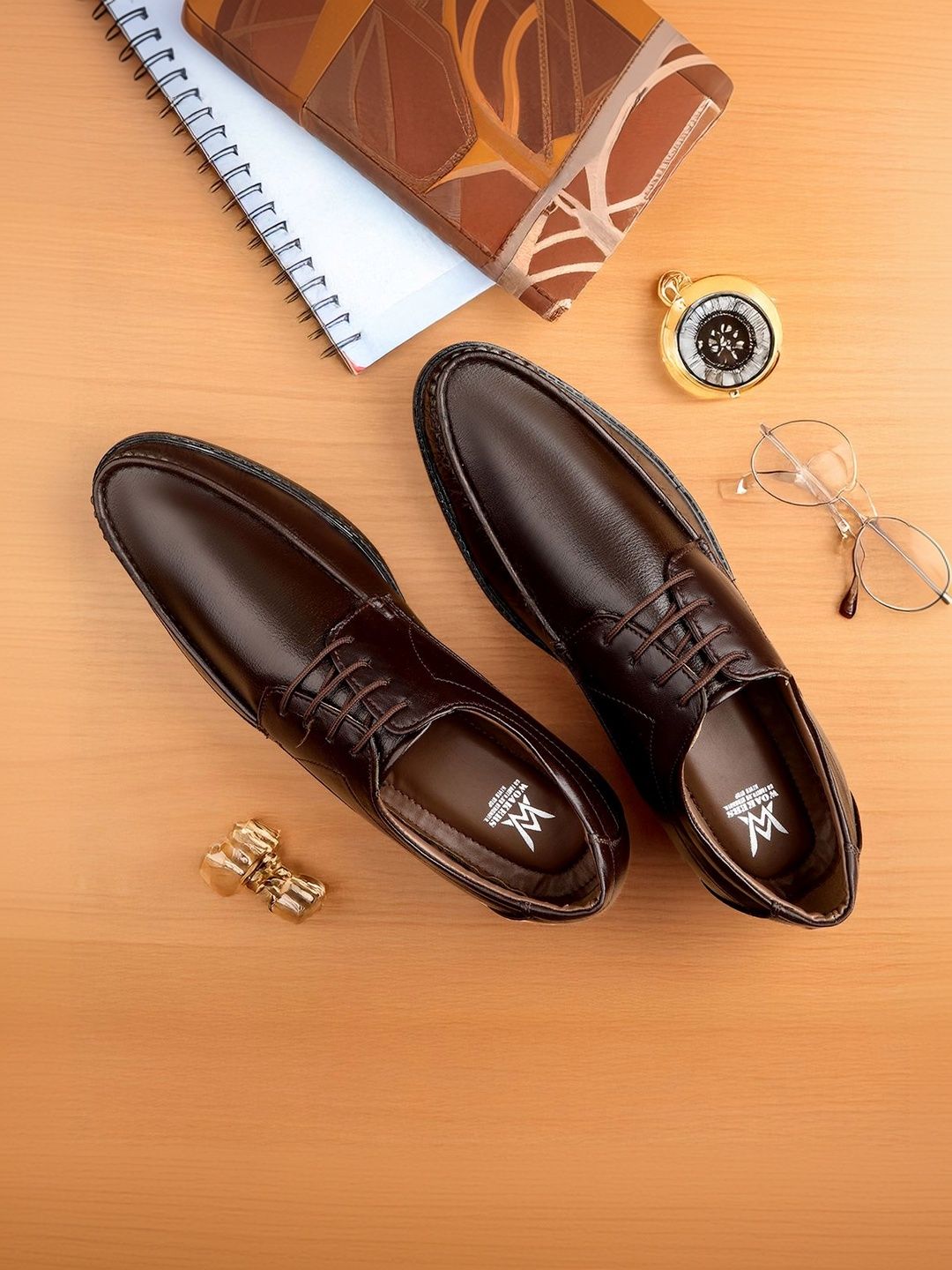 Woakers Men Textured Round Toe Formal Derbys-picture-17