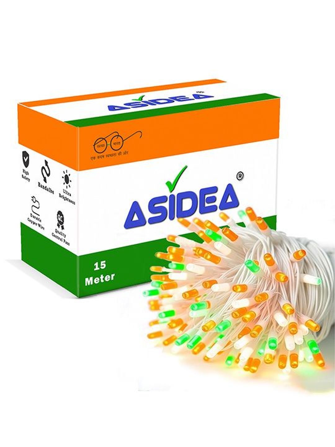 ASIDEA 15 m Tiranga Rice Shaped String Light-image-45
