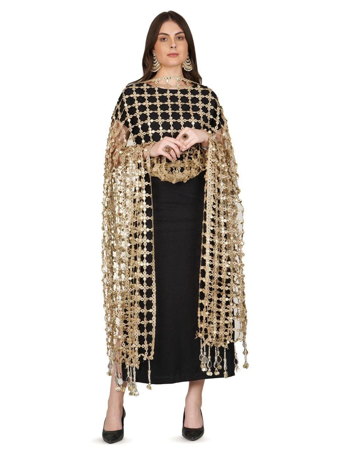 A R SILK DUPATTA HUB Embroidered Dupatta with Mirror Work-image-26