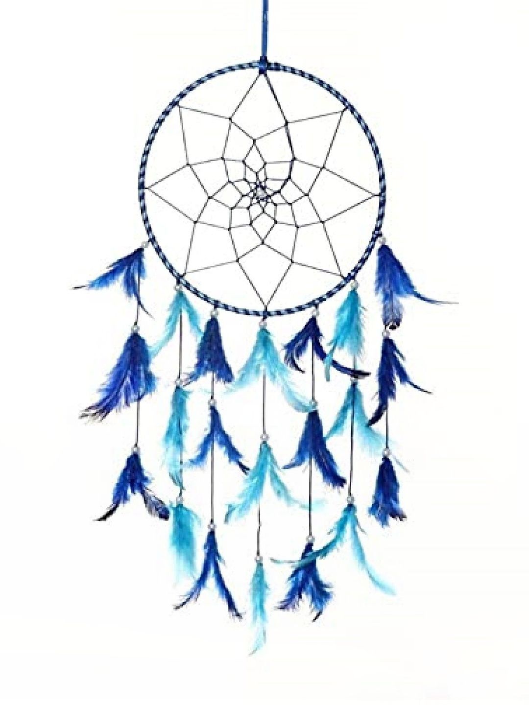 INDIAN ROYALS Wall Mounted Feathers Handmade Dream Catcher - 7 Inch-picture-39