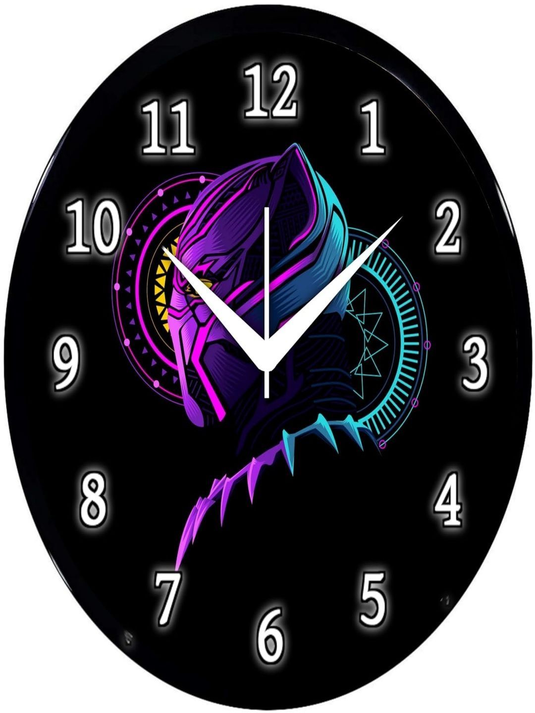 Babawill Multicoloured & Black Printed Contemporary Wall Clock-picture-33