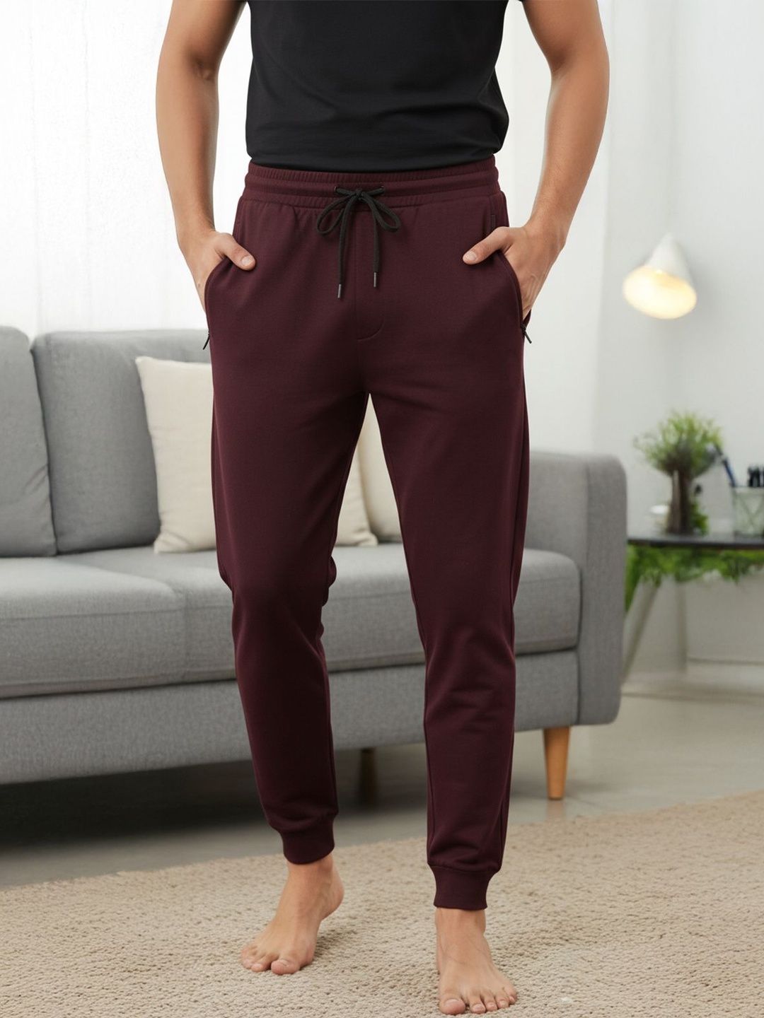 The Roadster Lifestyle Co. Men Regular Fit Mid-Rise Cotton Joggers-picture-53