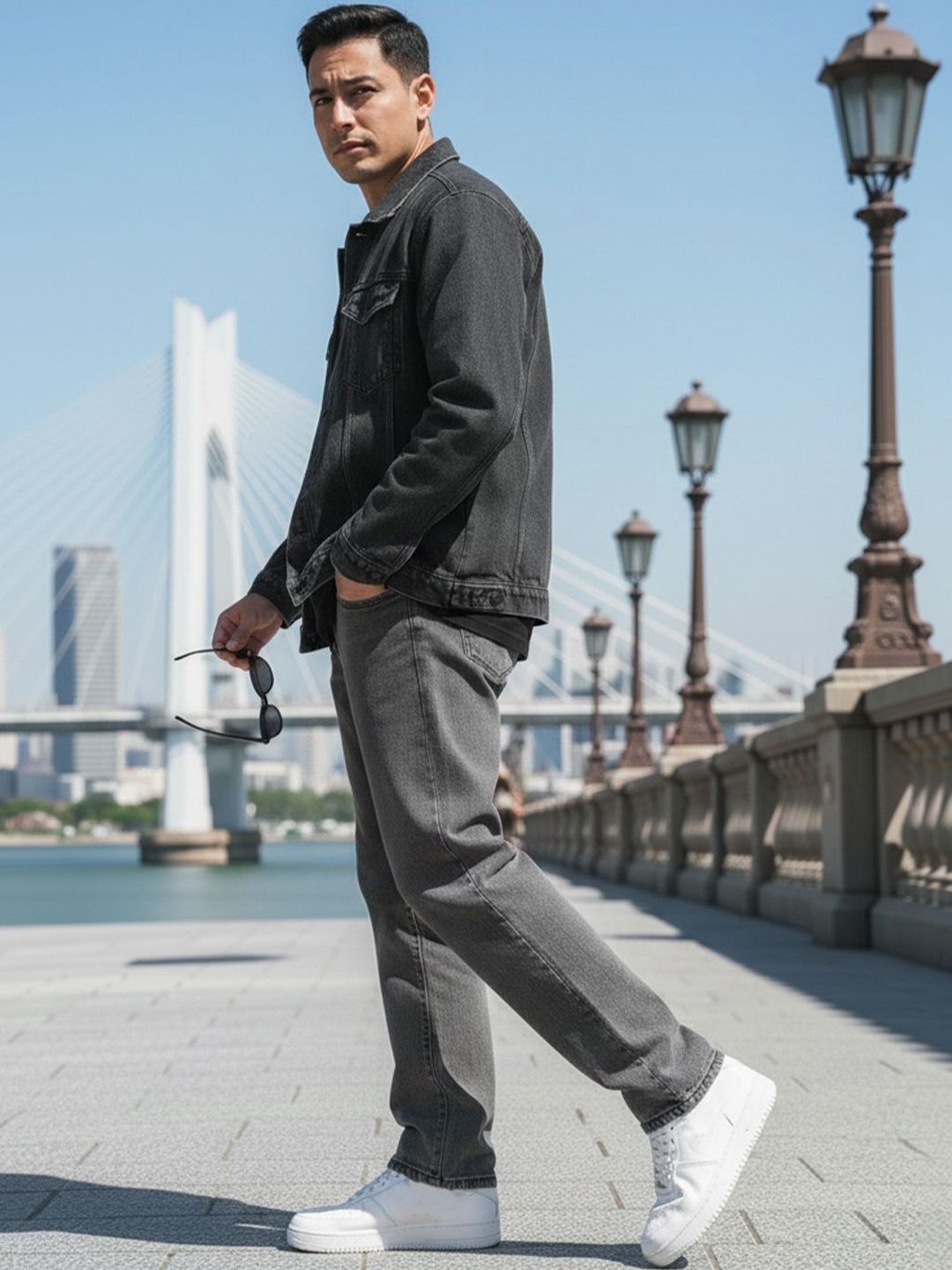 FALKRA Men Straight Fit Mid-Rise Light Fade Stretchable Jeans-picture-31