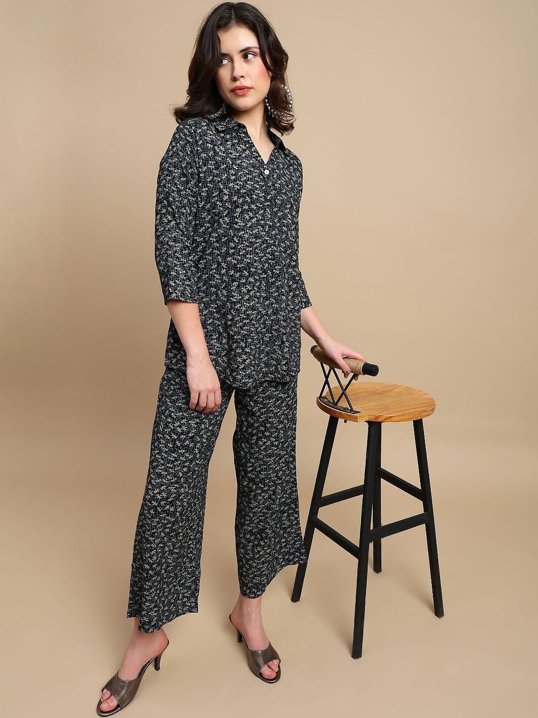 De Moza Women Printed Tunic with Palazzos-picture-18