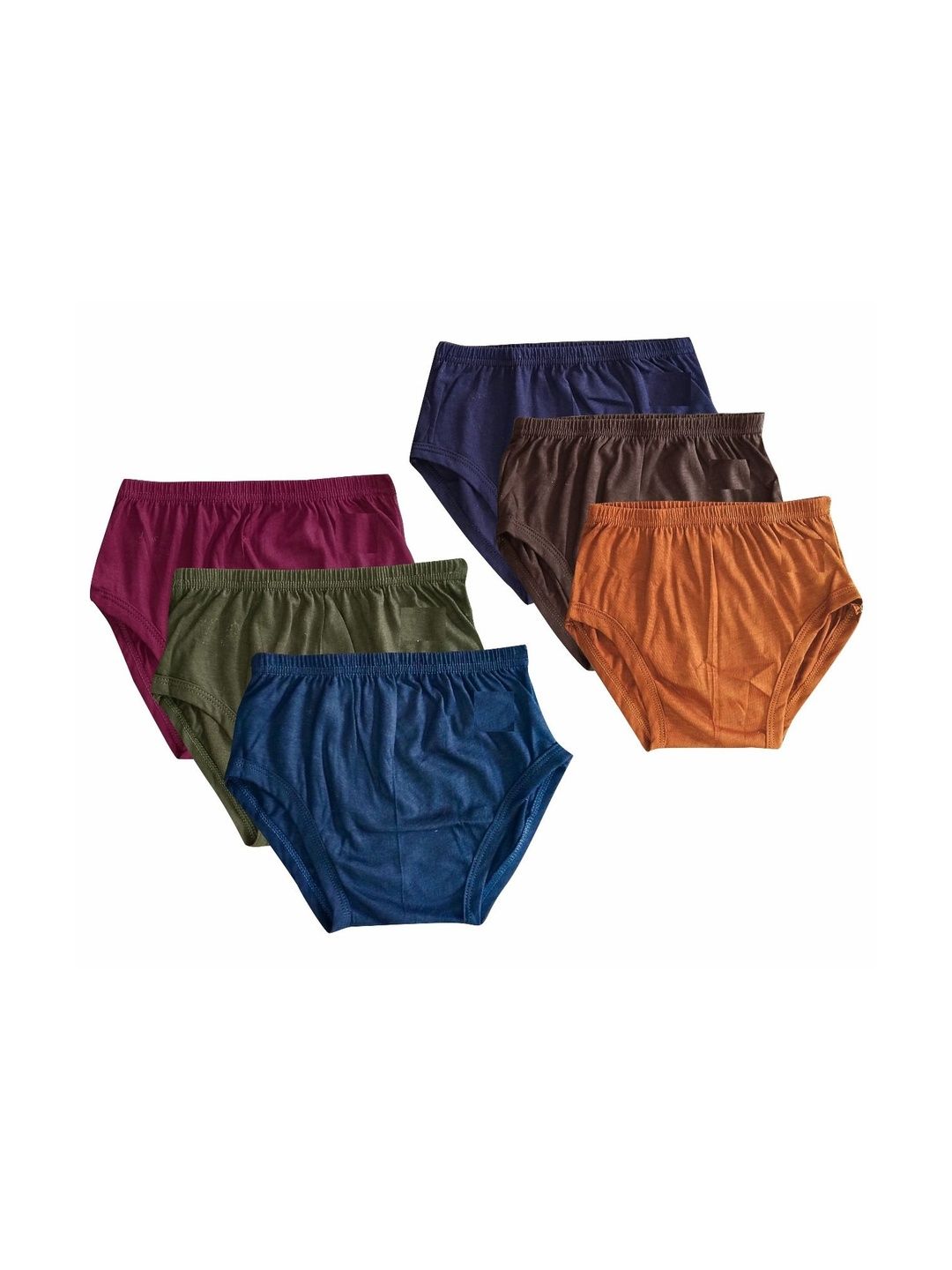 DRAKO Pack of 6 Cotton Mid-Rise Basic Briefs-picture-40