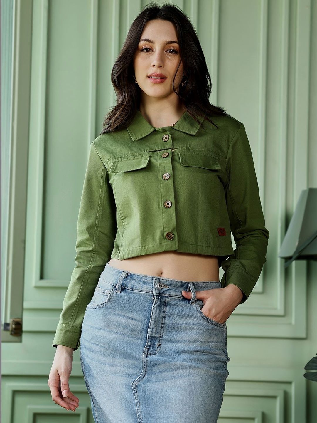 PINACOLADA Women Lightweight Crop Denim Jacket-picture-27