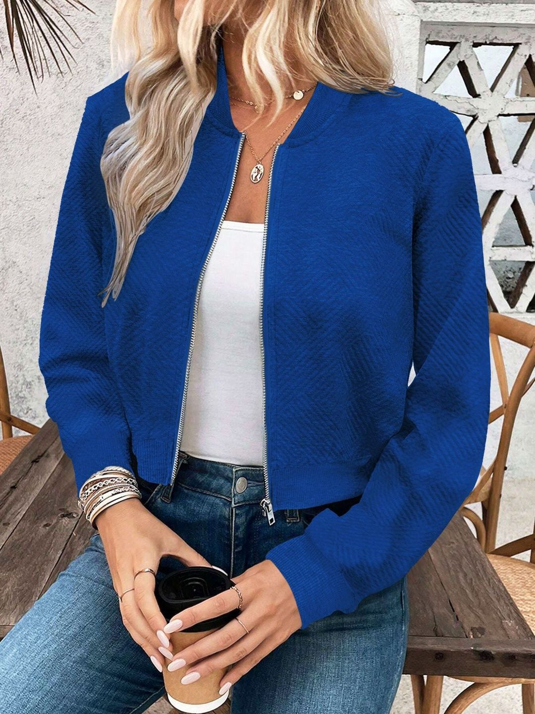 Stylecast X Slyck Women Lightweight Bomber Jacket-picture-37