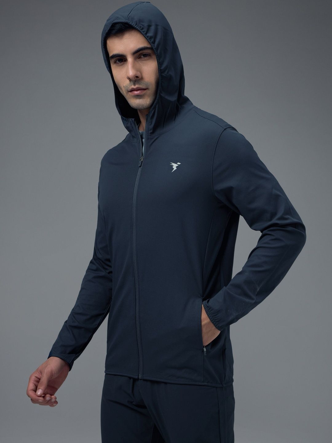 Technosport Men Brand Logo Lightweight Training or Gym Sporty Jacket-image-23