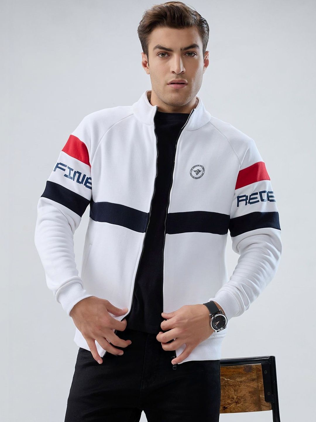 Status Quo Men Colourblocked Sweatshirt-picture-31