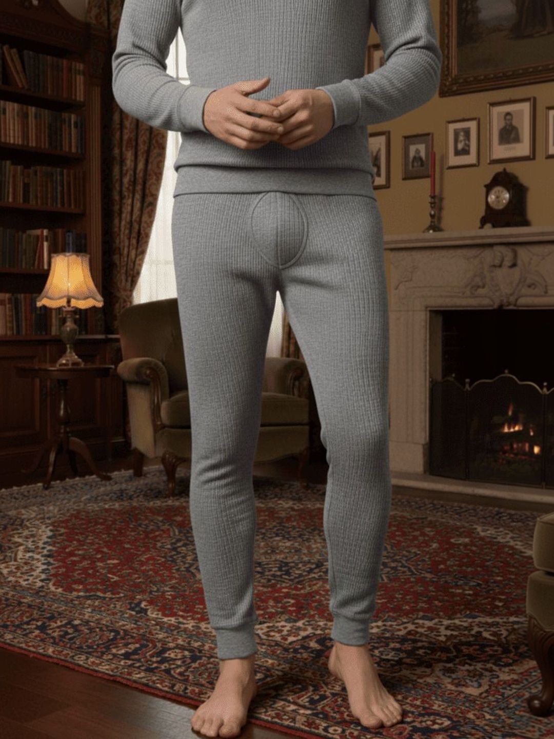 MACK JONNEY Men Mid-Rise Breathable & Quick-Drying Thermal Bottoms-picture-18