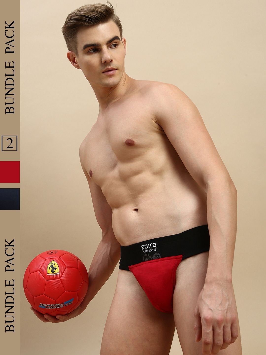 Zoiro Pack of 2 Cotton Mid-Rise Basic Briefs-image-26