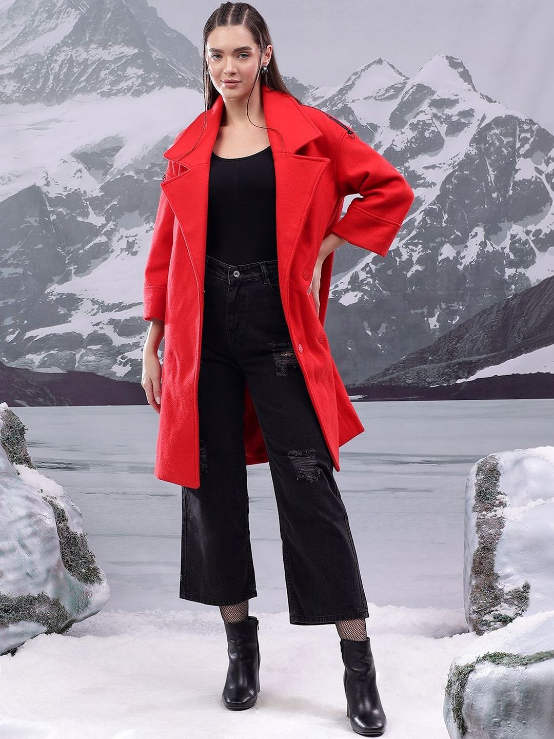 NOWI Notched Lapel Single-Breasted Casual Blazers-picture-29