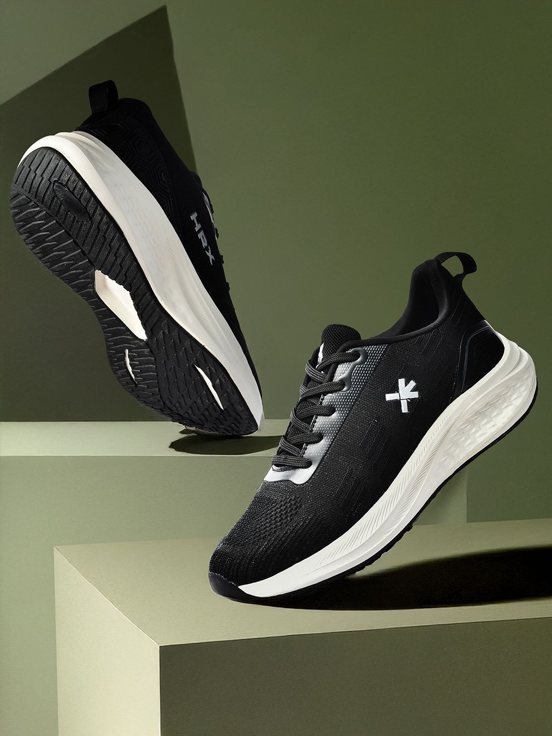 HRX by Hrithik Roshan Men Textile Running Non-Marking Shoes