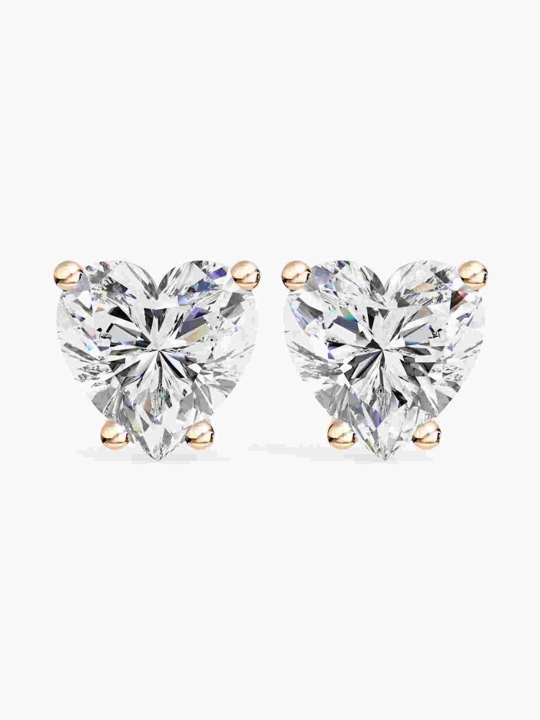 VALANOVA BIS Hallmark 14 Kt Rose Gold Diamond Studded Earrings- 1.23 g-picture-31