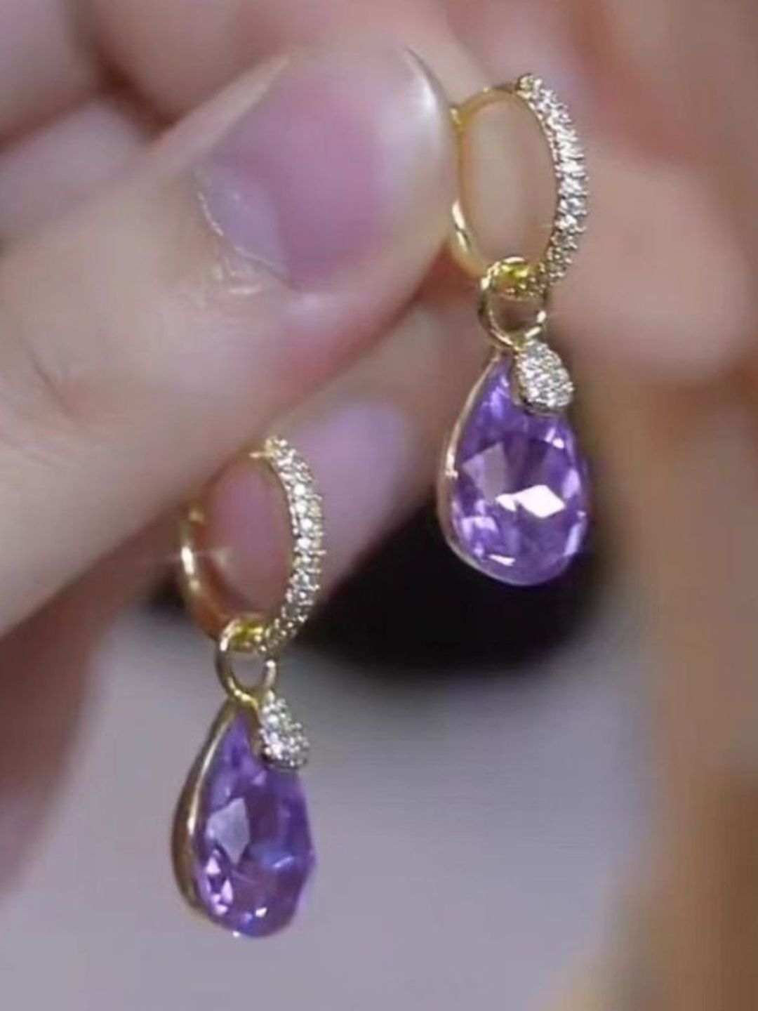 Estailo fashion Teardrop Shaped Drop Earrings-picture-51