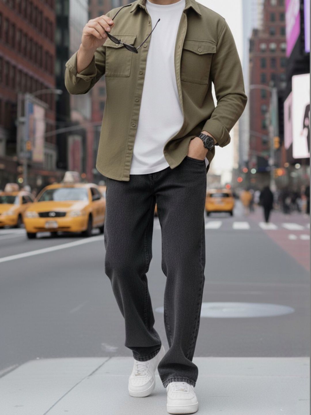 FALKRA Men Straight Fit Mid-Rise Light Fade Stretchable Jeans-image-41