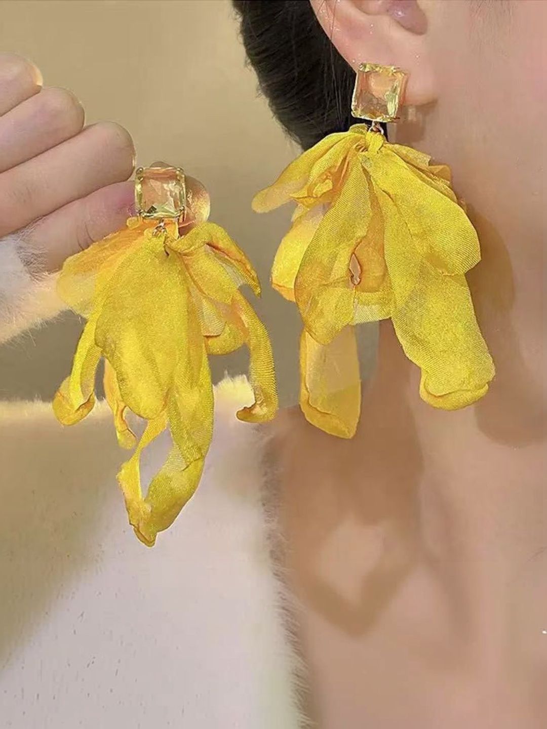 Estailo fashion Floral Drop Earrings-picture-10