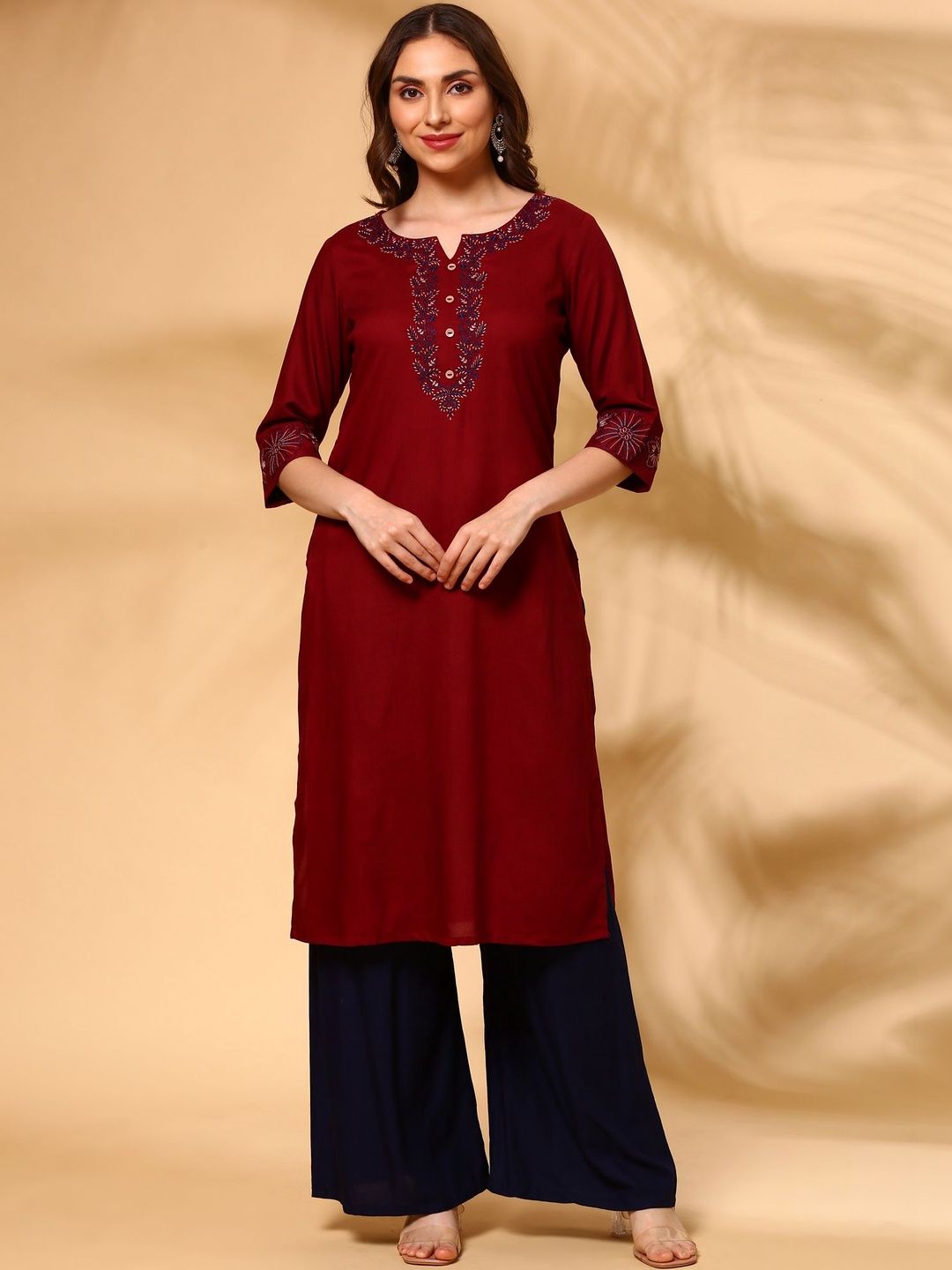 Anouk Women Embroidered Thread Work Kurta-picture-54