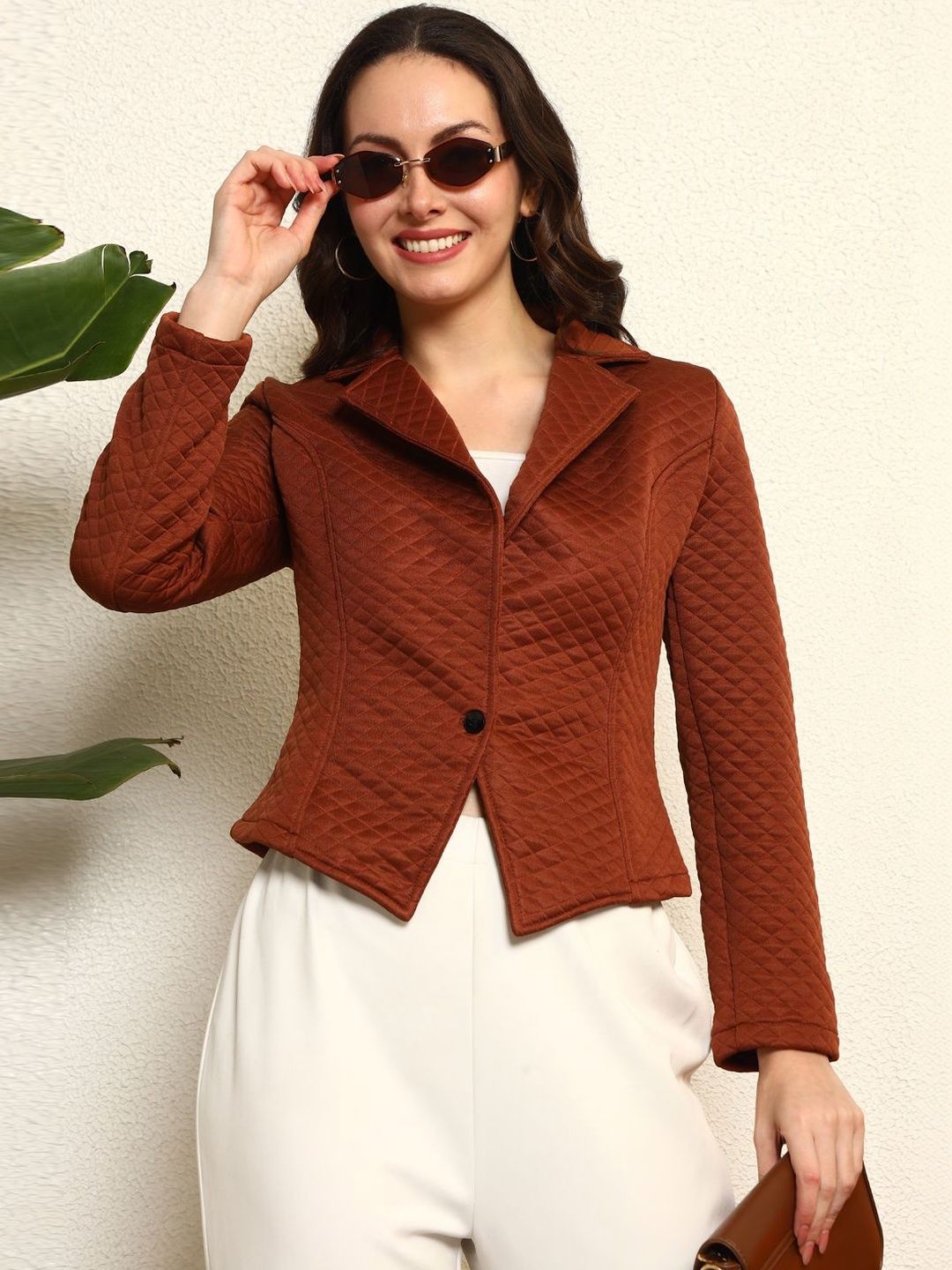 BAESD Notched Lapel Single Breasted Blazer-picture-43