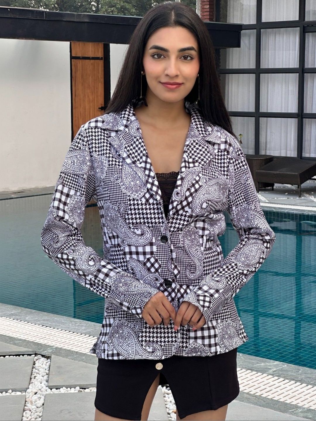 BAESD Printed Single-Breasted Blazers-picture-18