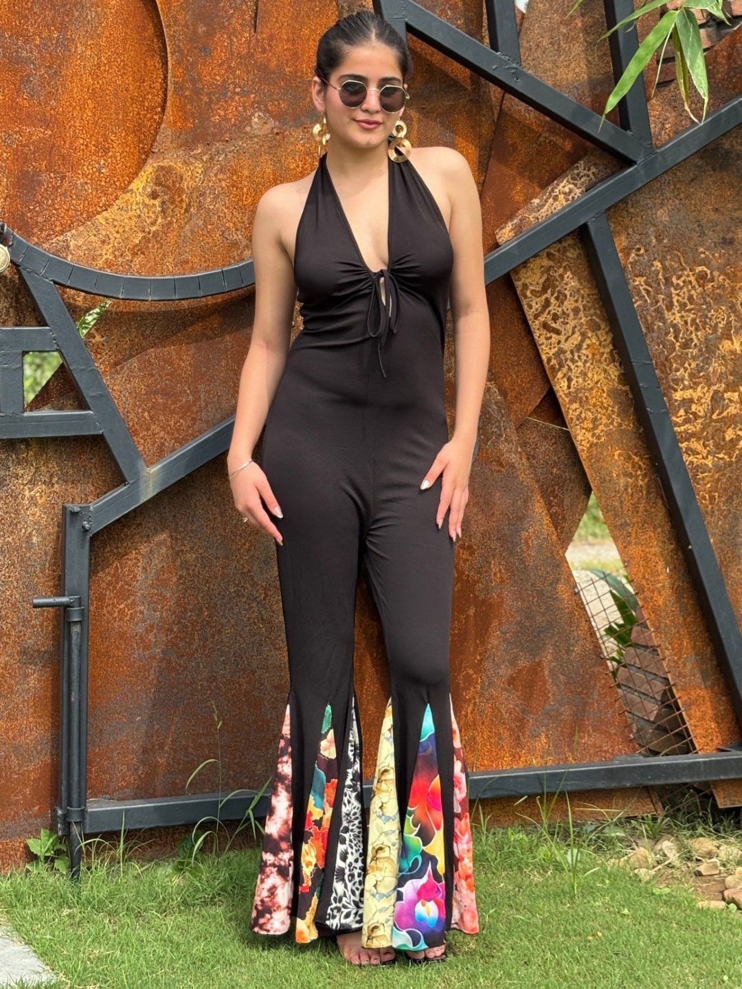TANDUL Halter Neck Basic Jumpsuit-image-26
