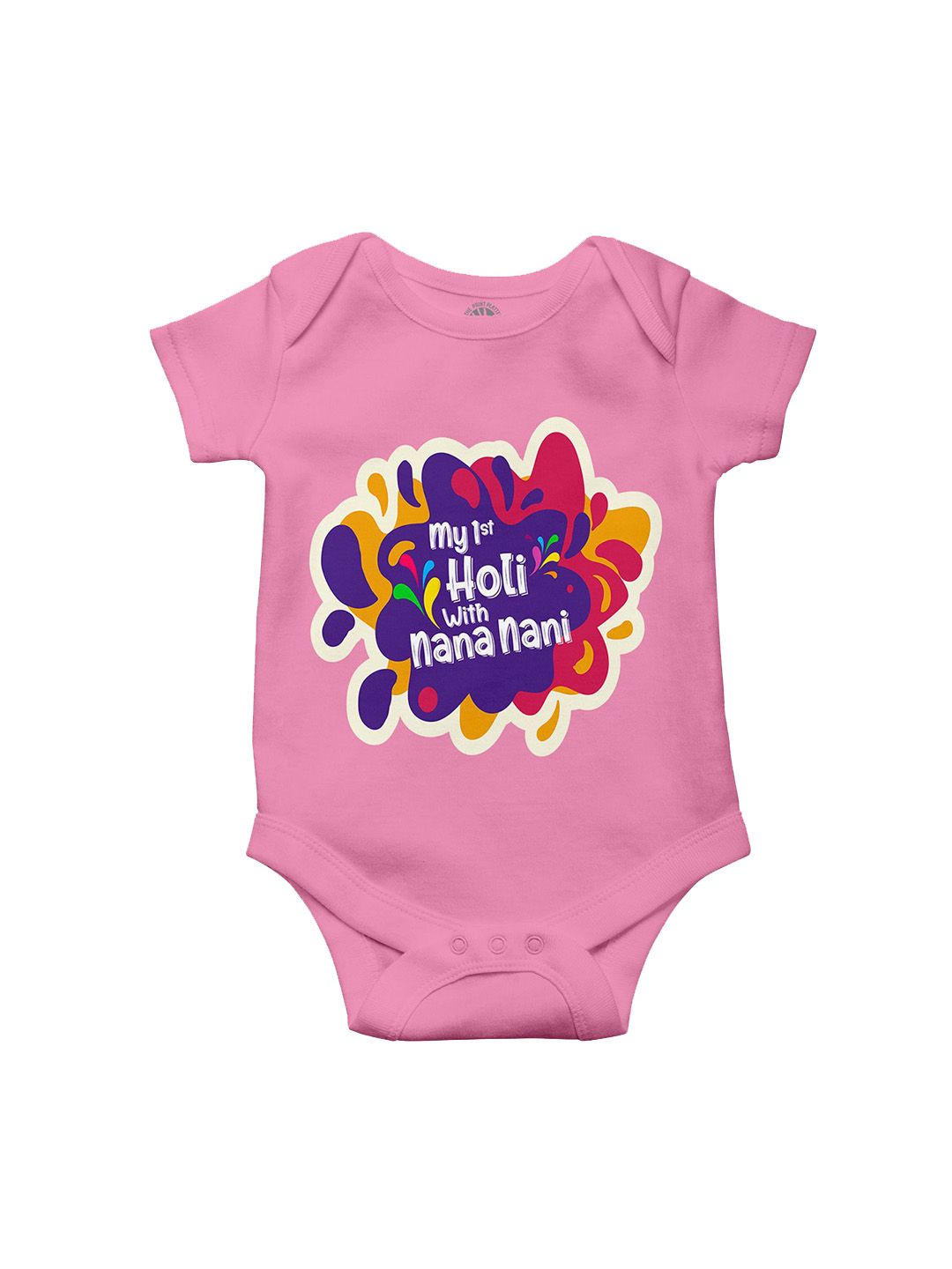 THE PRINT PLATTER Infants Kids Printed Cotton Bodysuit with Envelope Neck-picture-29