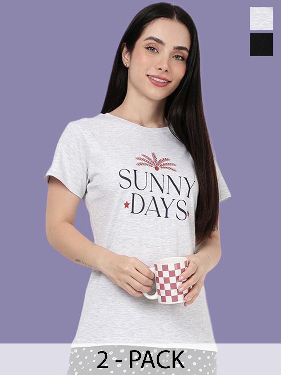 Kryptic Pack Of 2 Relaxed Fit Printed Pure Cotton T-shirts-picture-10