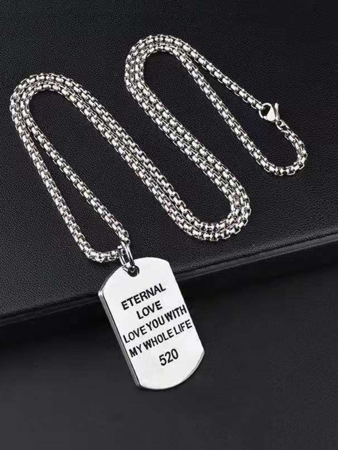 KPOP Men Silver-Plated Stainless Steel Necklace-picture-40