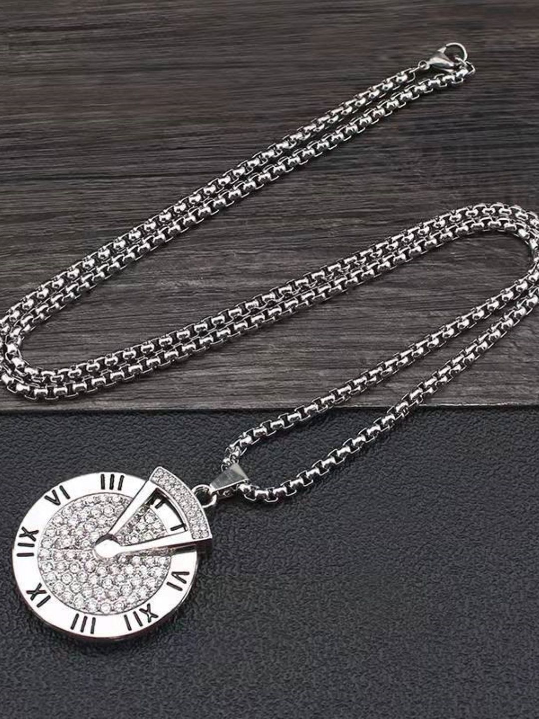 KPOP Men Silver-Plated Stainless Steel Necklace-picture-37