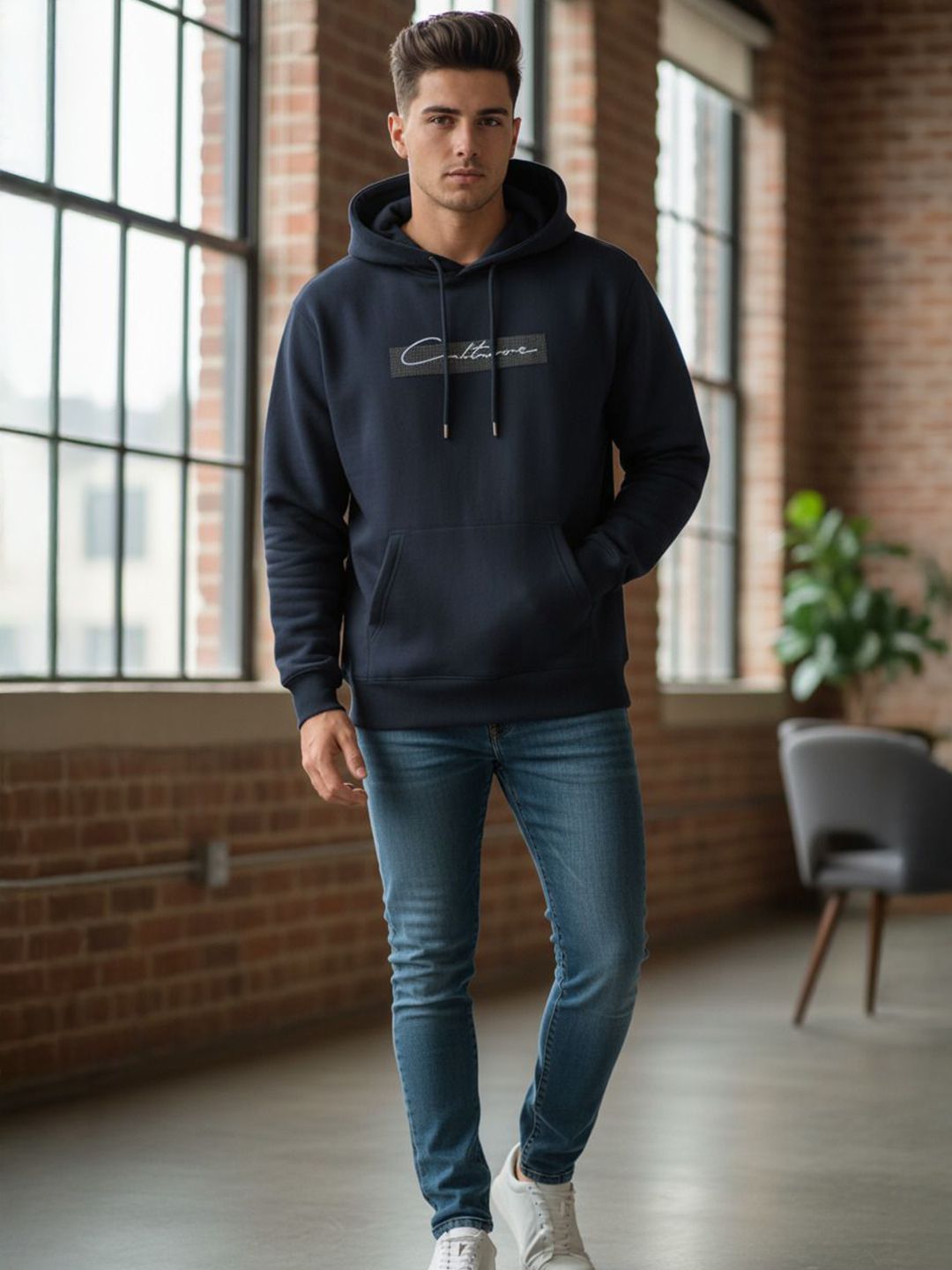 STARFOX Men Typography Printed Hooded Sweatshirt-picture-12