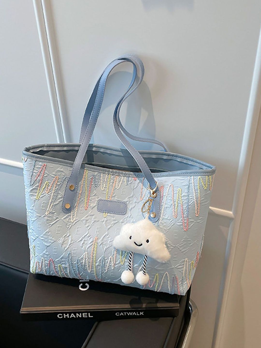 StyleCast Abstract Textured Shopper Shoulder Bag-picture-19