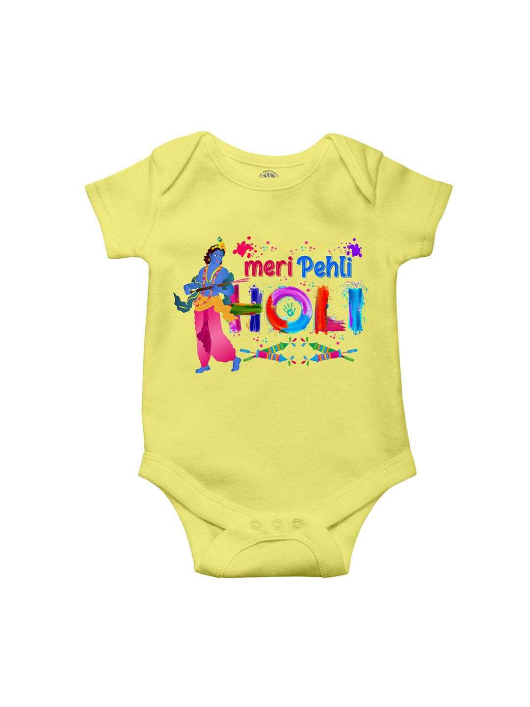 THE PRINT PLATTER Infants Typography Printed Cotton Bodysuit-picture-14