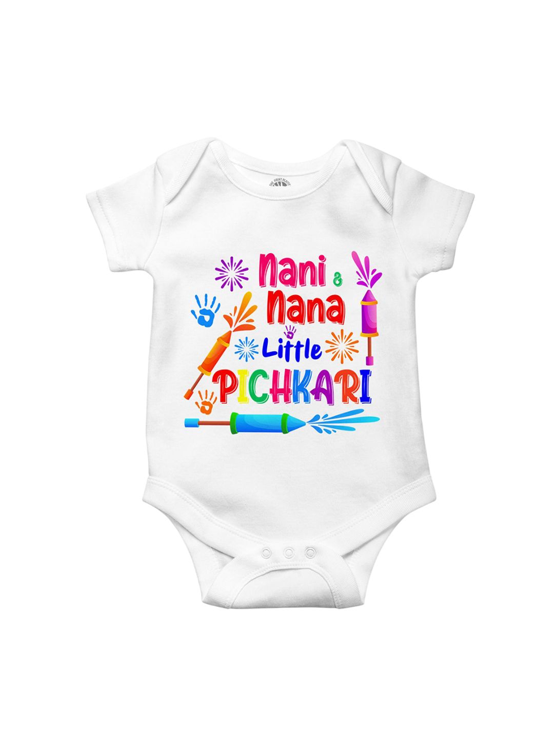 THE PRINT PLATTER Infants Printed Cotton Envelope Neck Ultra Bio Wash Bodysuits-picture-27