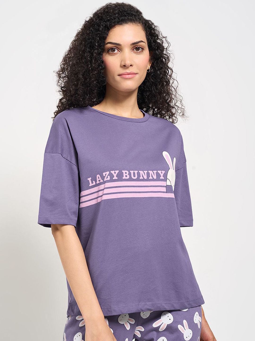 Dreamz by Pantaloons Printed Pure Cotton Lounge Tshirts-picture-38