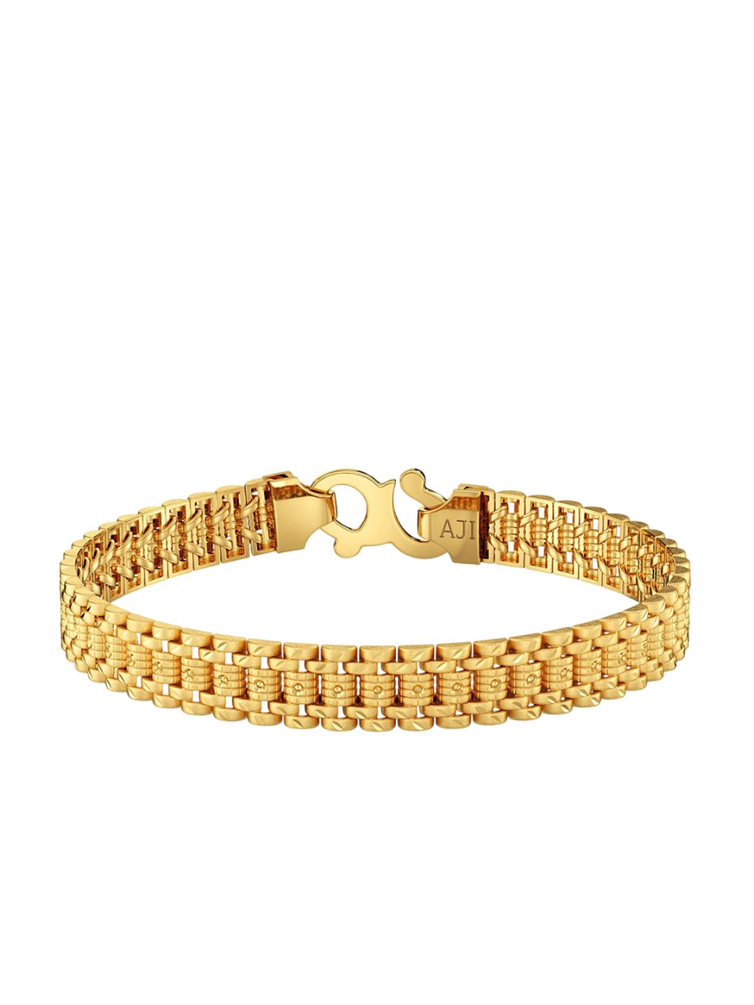 Joyalukkas Men 22 Kt Sleek Simplicity Gold Bracelet- 11.81 gms-image-12