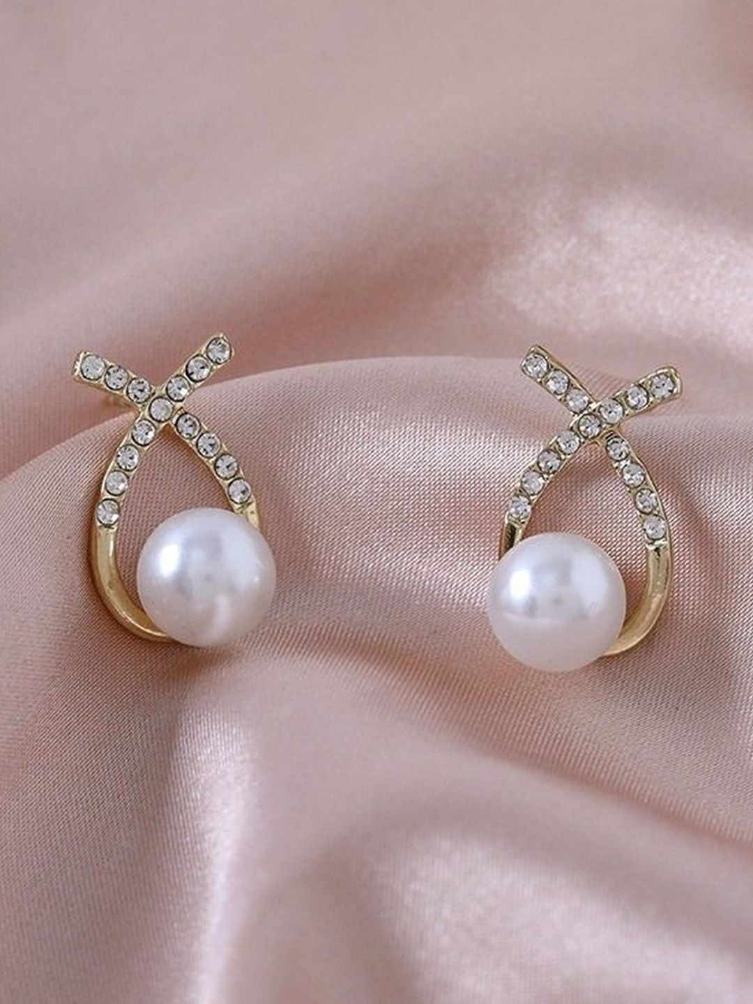 TheVineGirl Gold-Plated Pearls Beaded Korean Studs-image-40