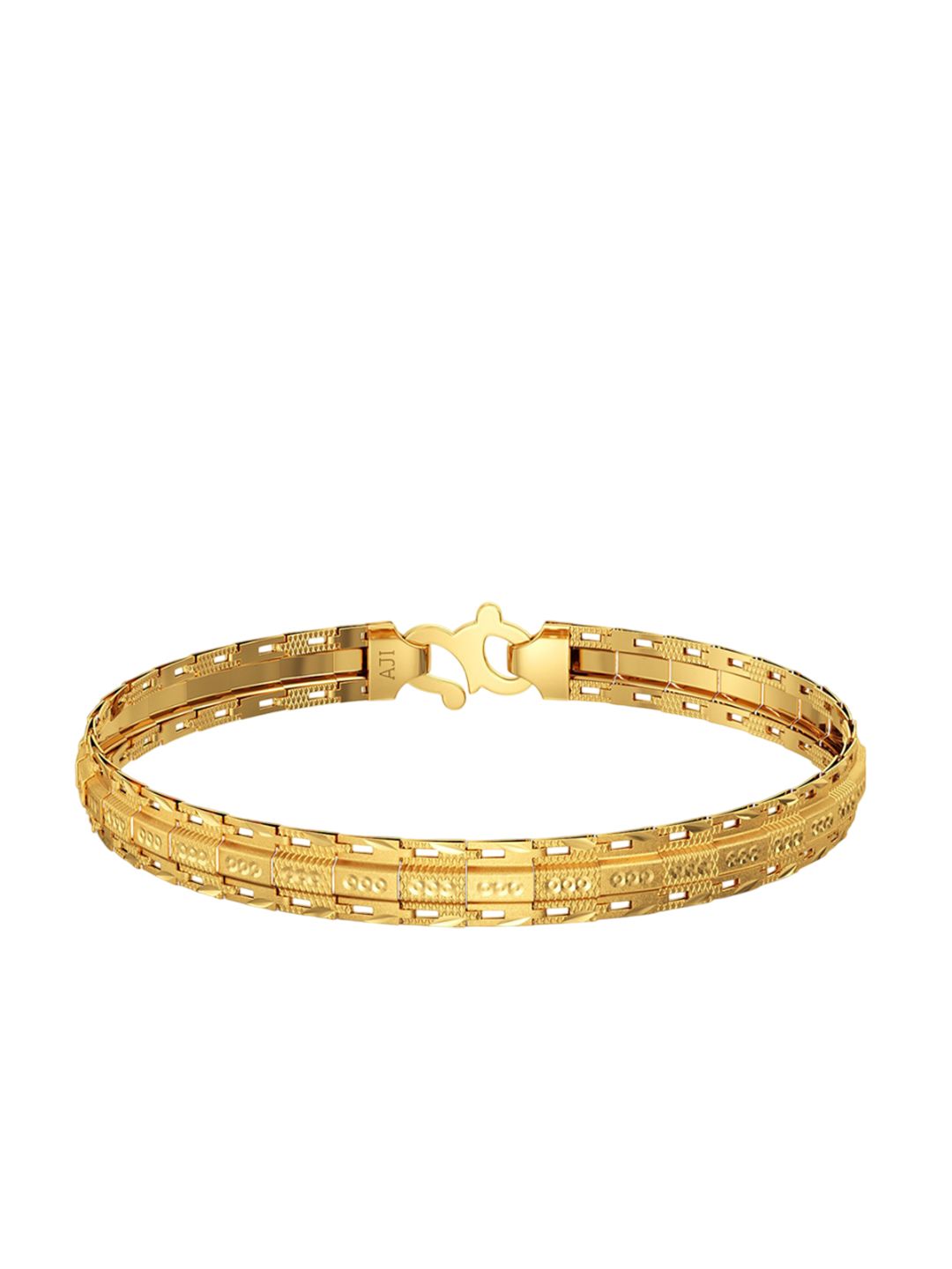 Joyalukkas Men 22Kt Gold Subtle Charm Bracelet - 10.39g-picture-58