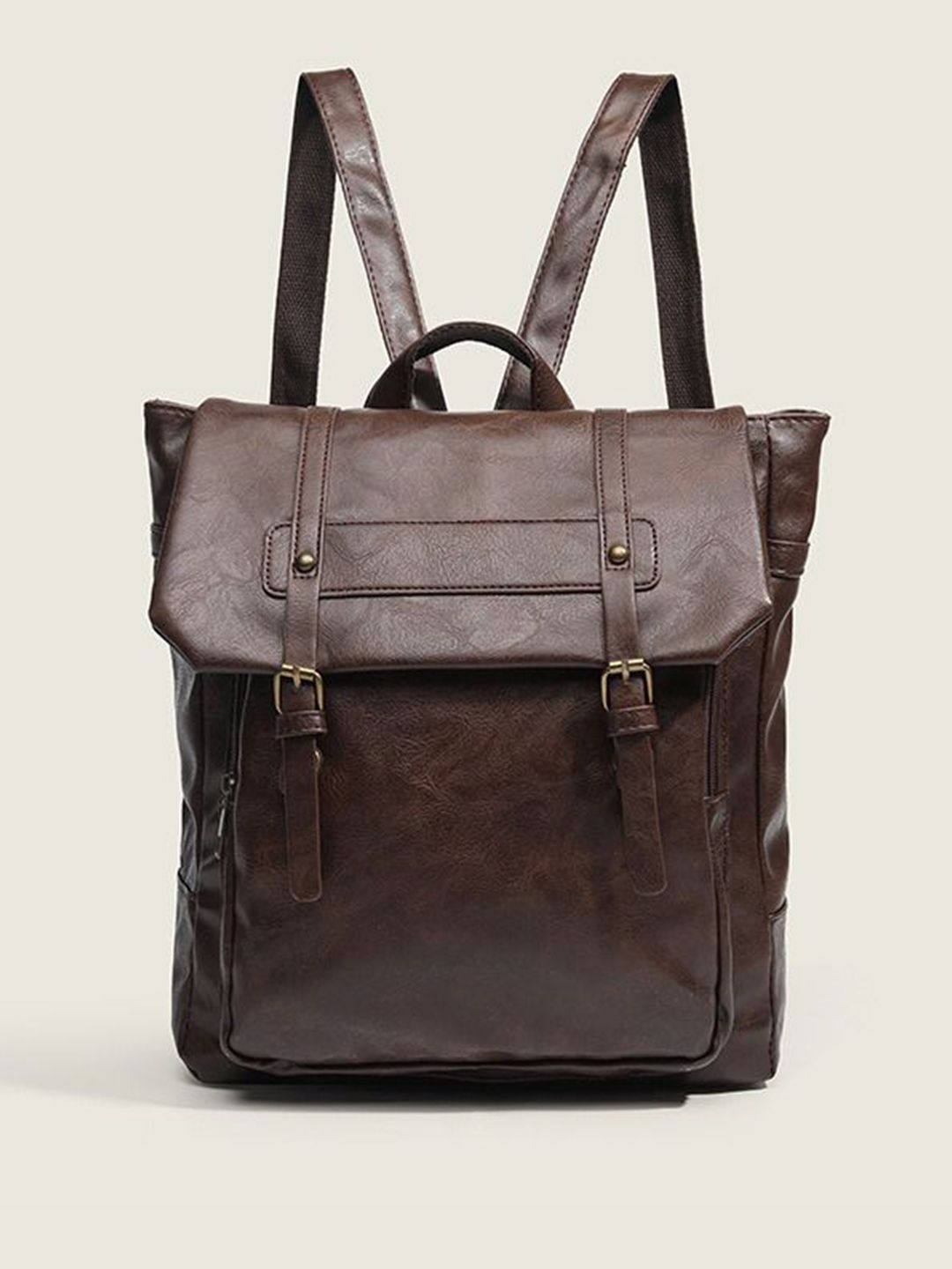 StyleCast Women Textured Large Backpack with Flap Closure-picture-20