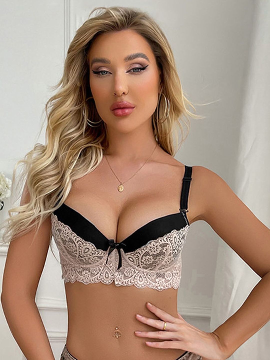 Secret Lives Half Coverage Underwired Heavily Padded Bra-picture-12