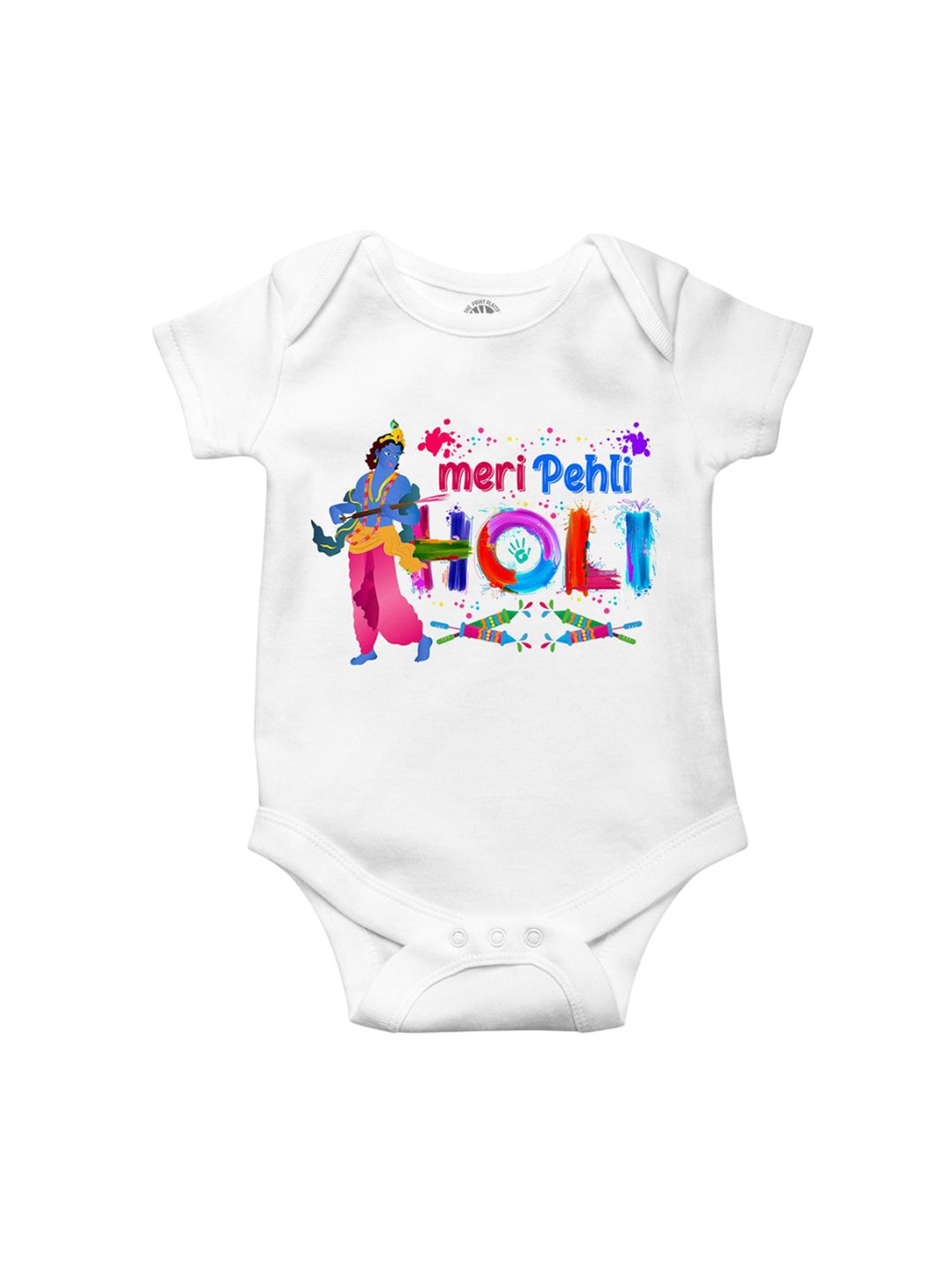 THE PRINT PLATTER Infants Kids Typography Printed Envelope Neck Cotton Bodysuit-picture-19