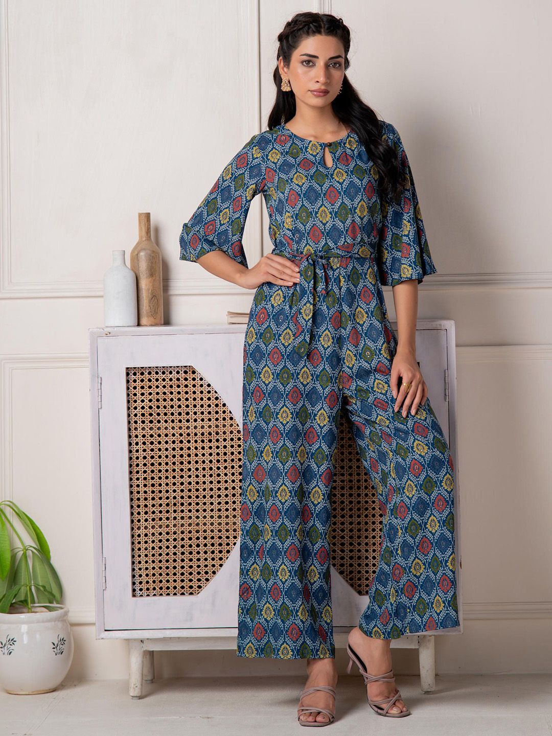 Juniper Printed Basic Jumpsuit-image-37