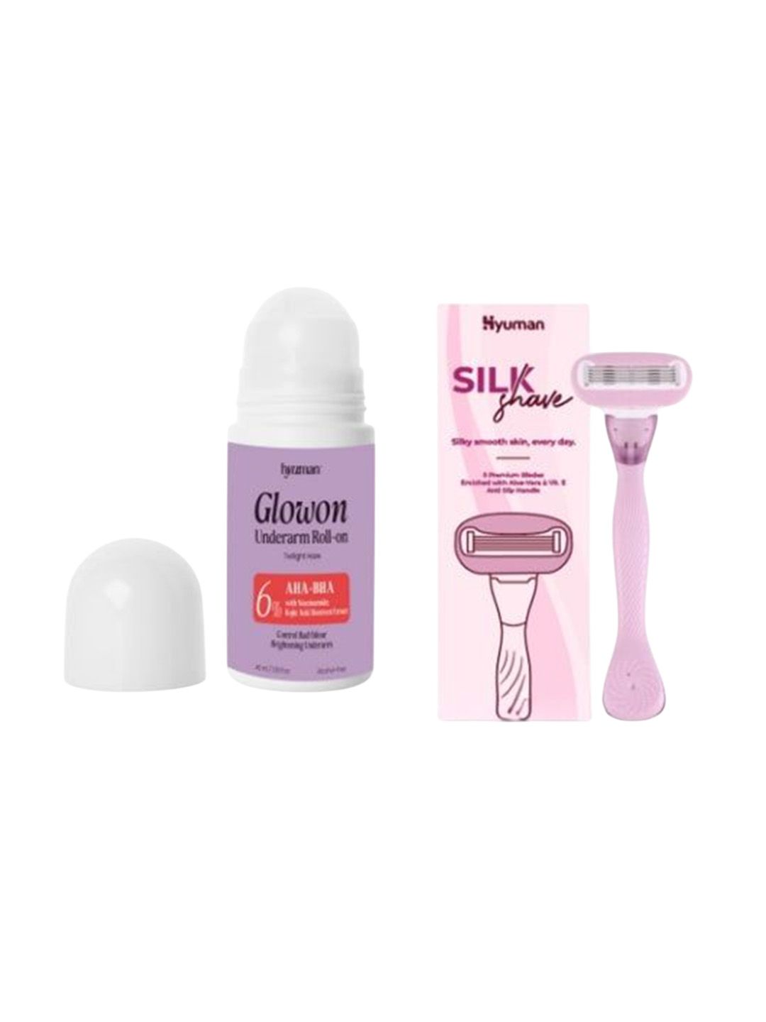 HYUMAN Glow On Roll-On - 40 ml With Razor-image-3