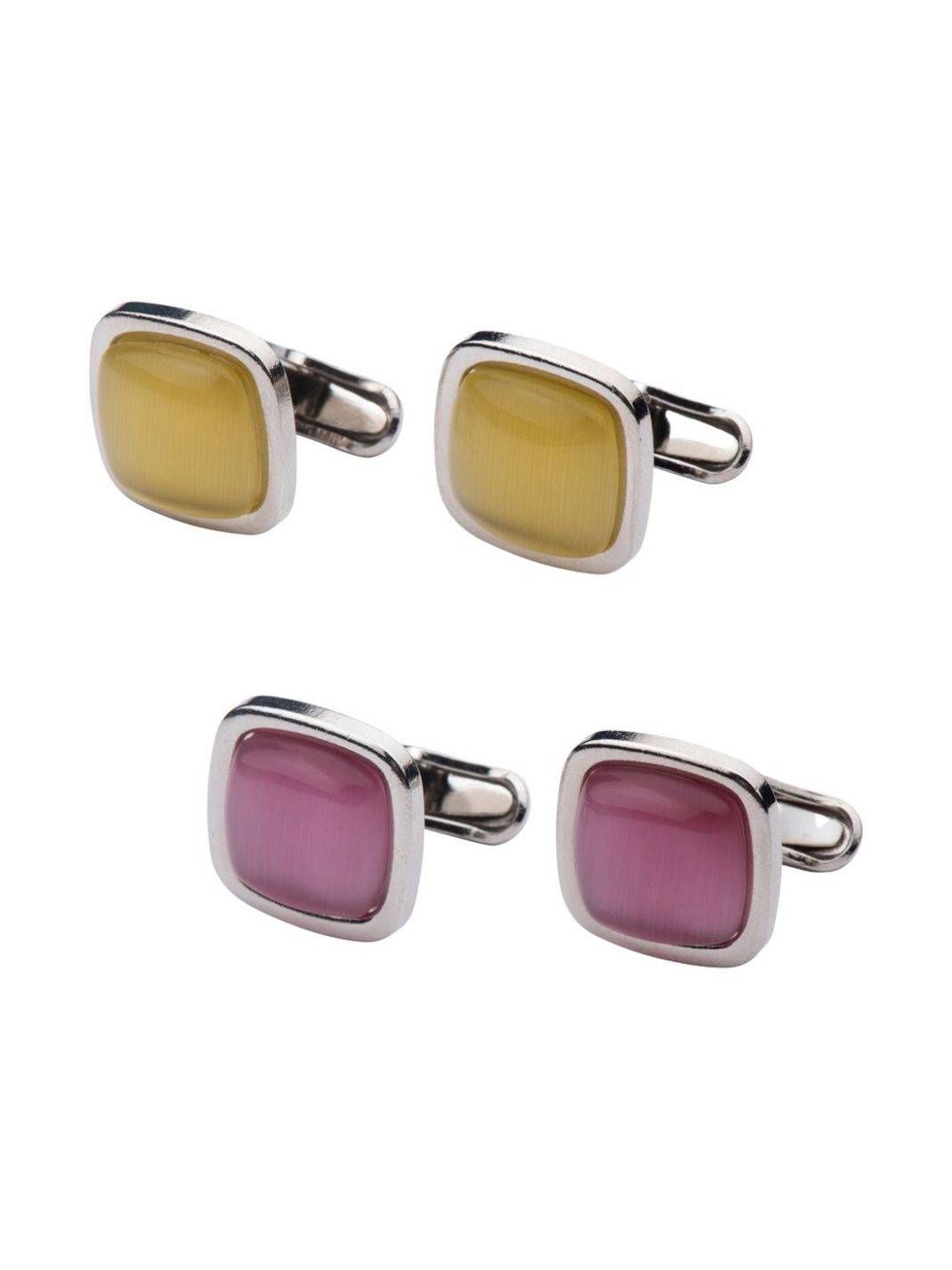 The Tie Hub Men Stones Studded Square Cufflinks-picture-29